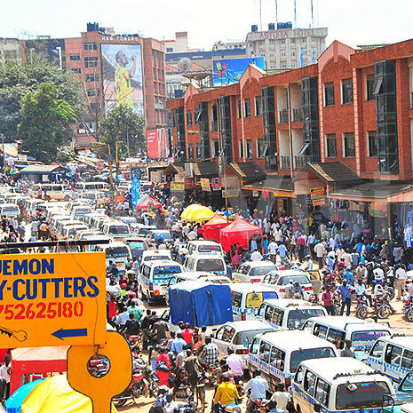 Traffic jam in Kampala