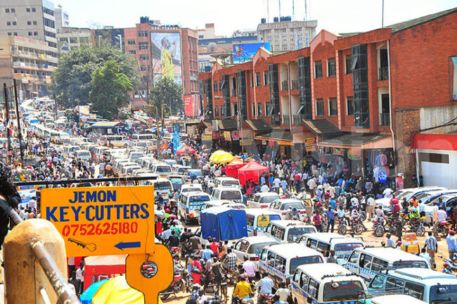 Traffic jam in Kampala